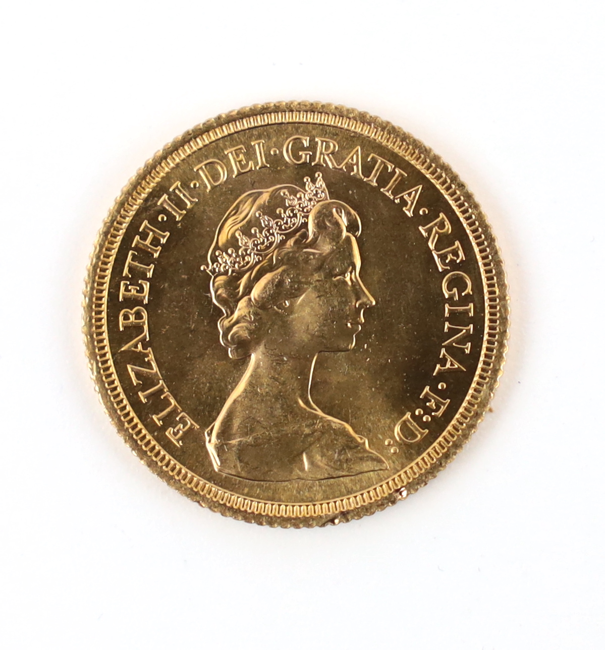 British Gold Coins, Elizabeth II sovereign, 1979, edge nicks otherwise about UNC (S4204)